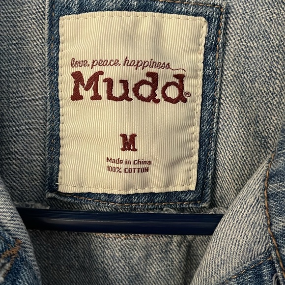 Mudd Distressed Jean Jacket Size M - Picture 3 of 8
